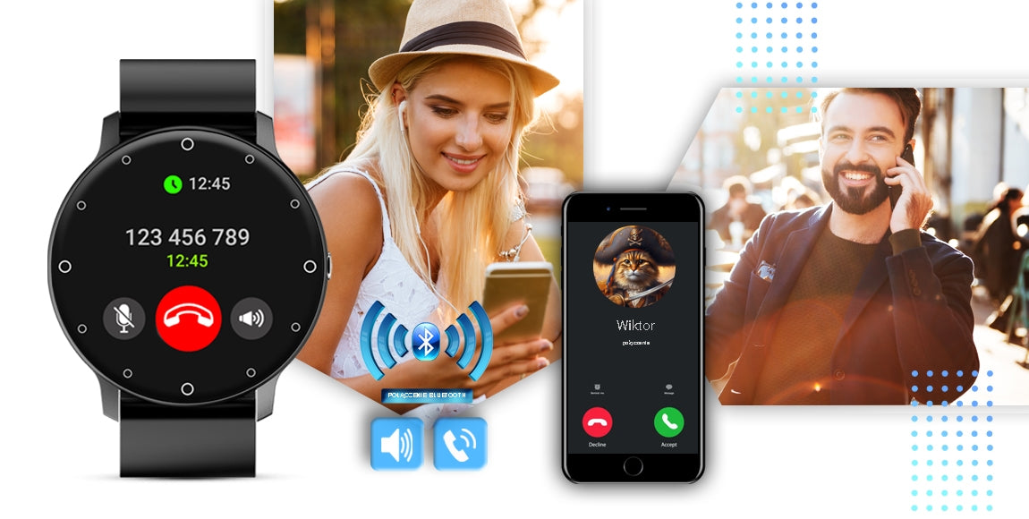 Smartwatch GIEWONT Czarny GW120-2 Pro