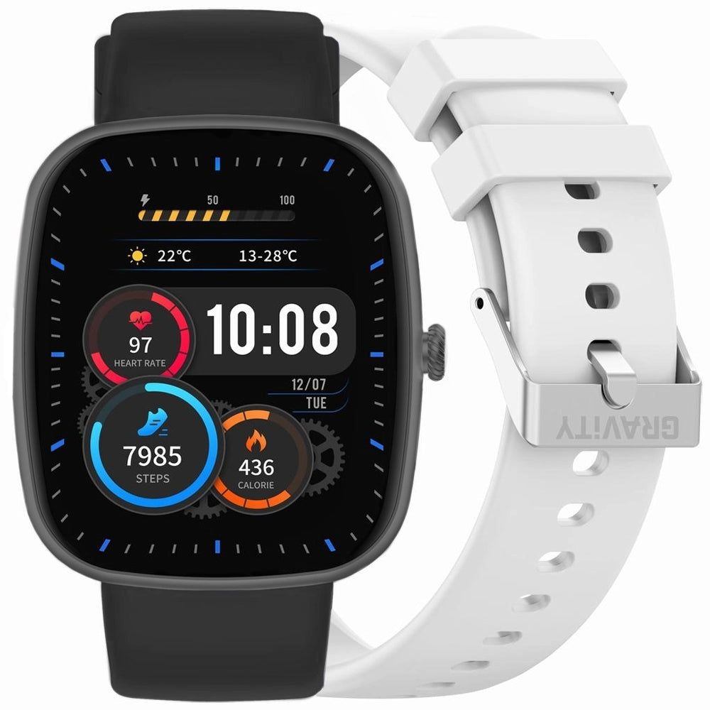 Smartwatch Gravity Czarny 2 Paski GT18-10