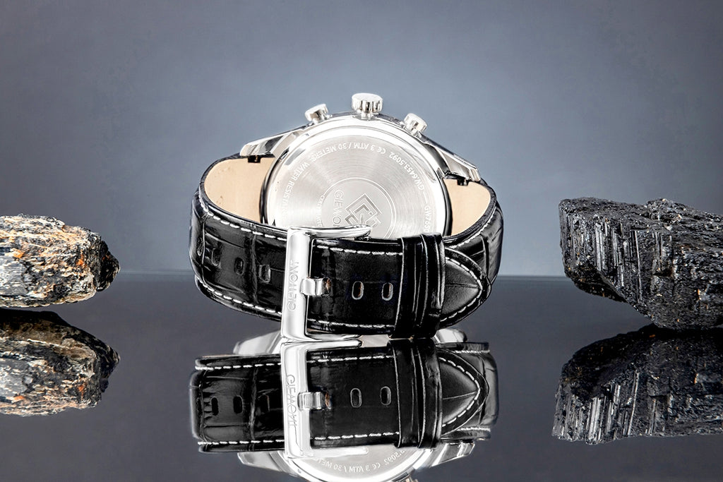 Zegarek Męski Giewont Chronograph Sapphire Srebrny GW7650-A1