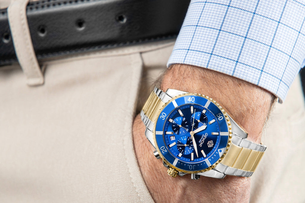 Zegarek Męski Giewont Chronograph Sapphire Multikolor GW3970-B5
