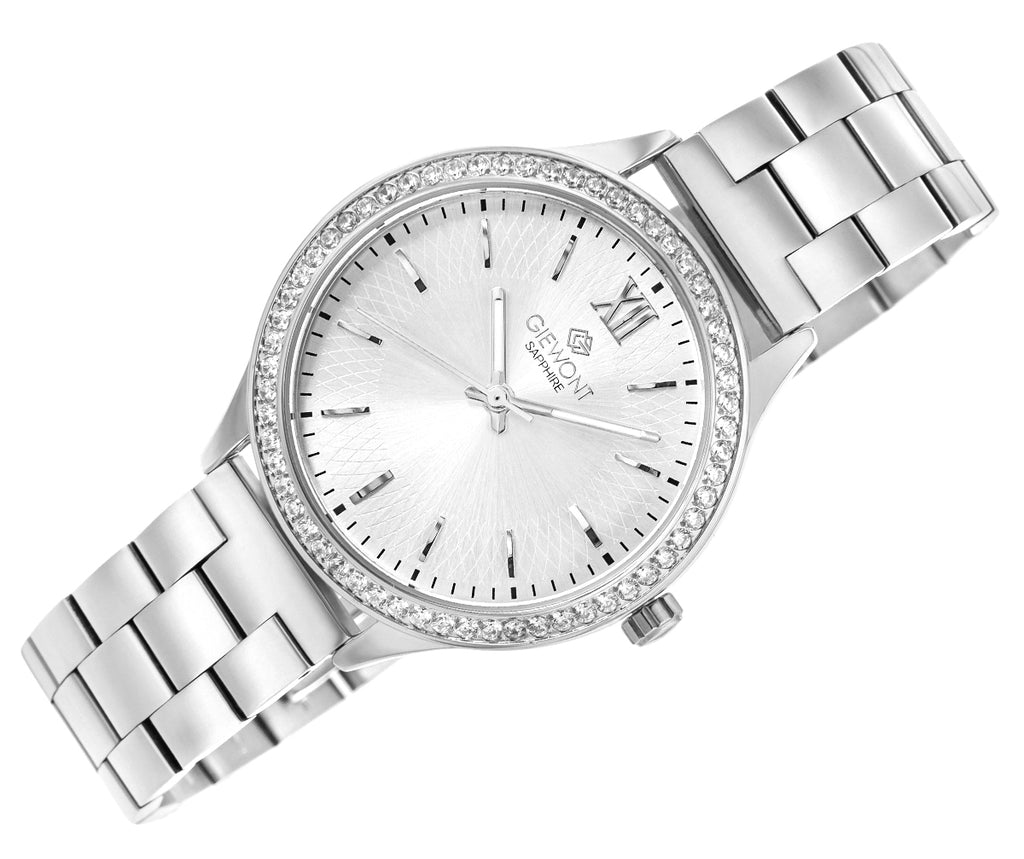 Zegarek Damski Giewont Sapphire Srebrny GW1140-B1
