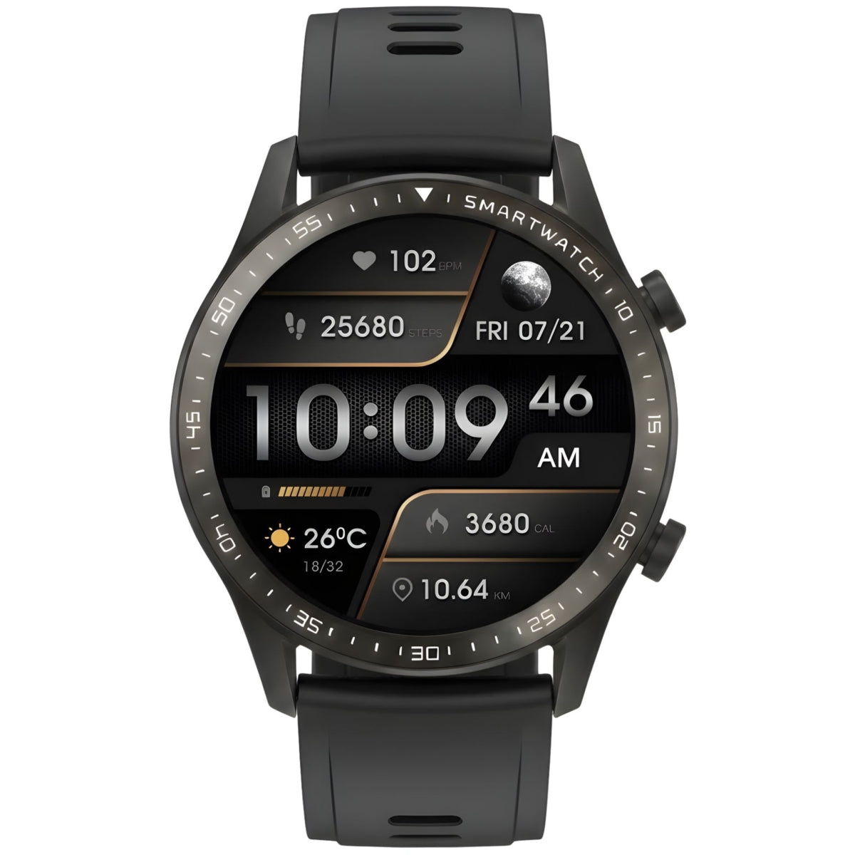 Smartwatch Gravity Czarny Bransoleta i Pasek GT10-1