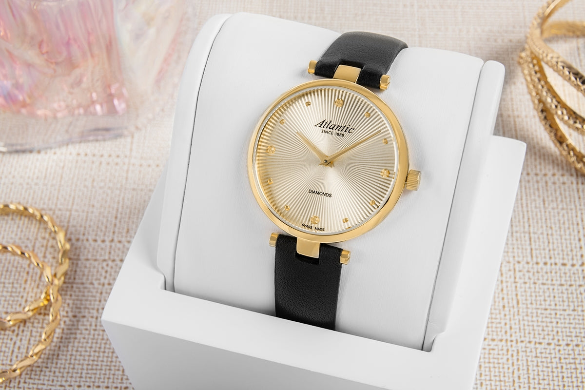 Zegarek Damski Atlantic Royal Diamonds 29044.45.37 + BOX