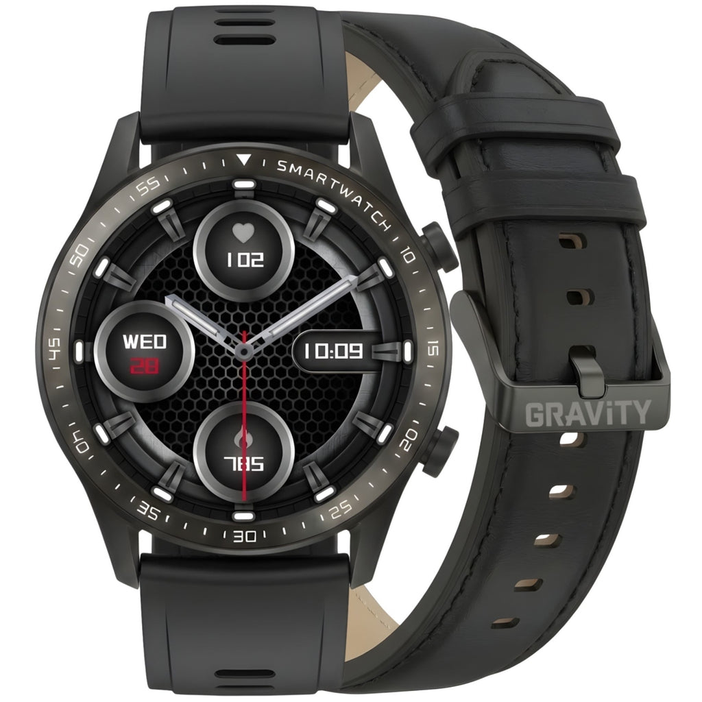 Smartwatch Gravity Czarny 2 Paski GT10-3