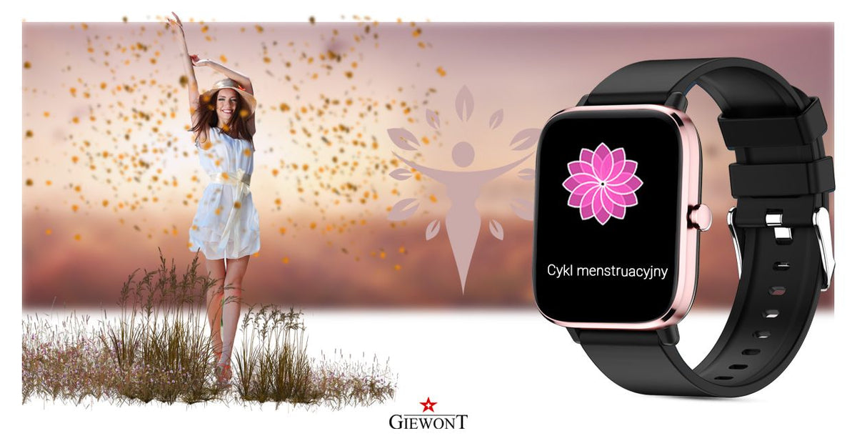 Smartwatch Giewont Różowo-Czarny GW230-3
