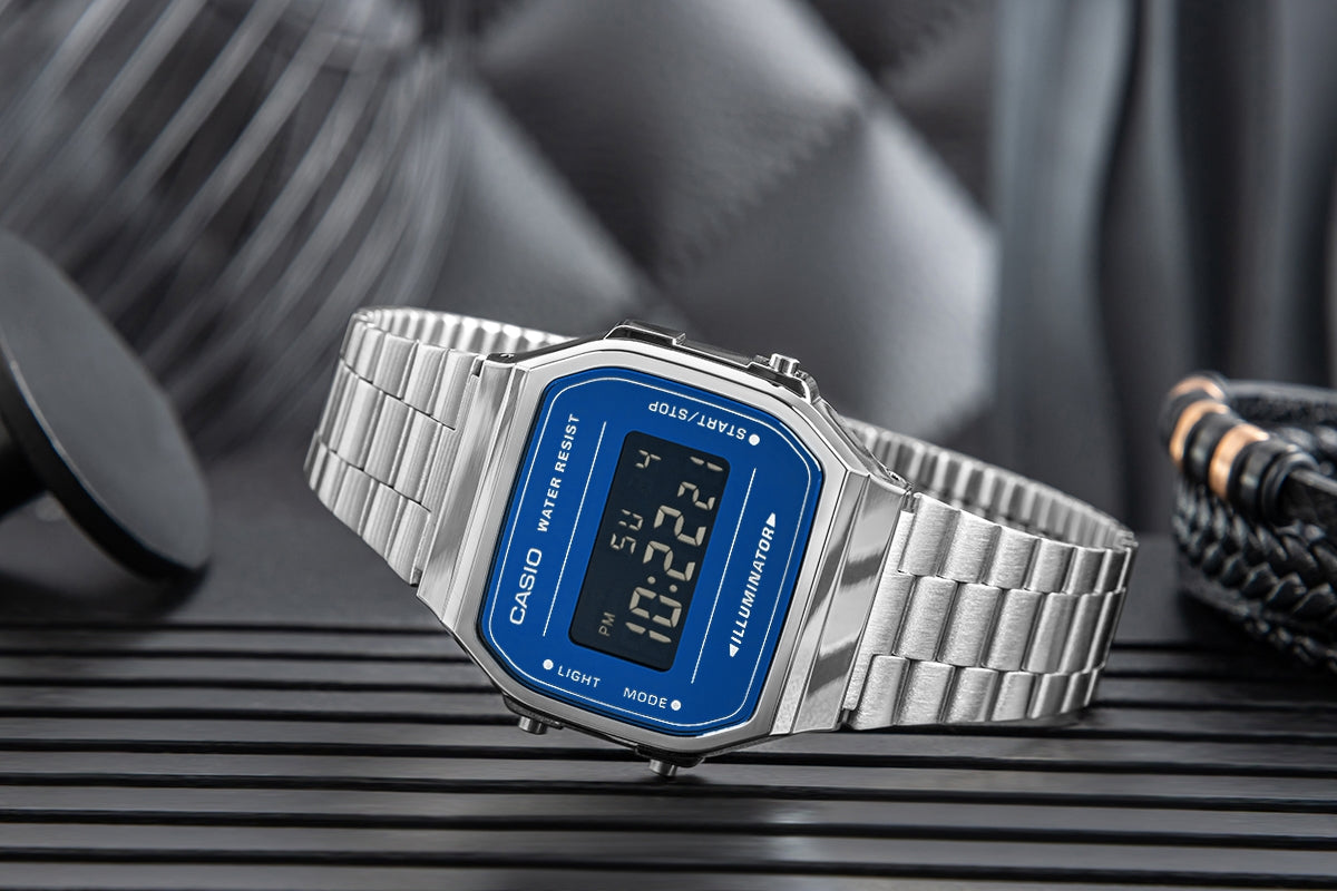 Zegarek Męski CASIO VINTAGE A168WEM-2BEF + BOX