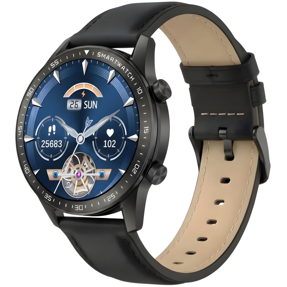 Smartwatch Gravity Czarny 2 Paski GT10-5